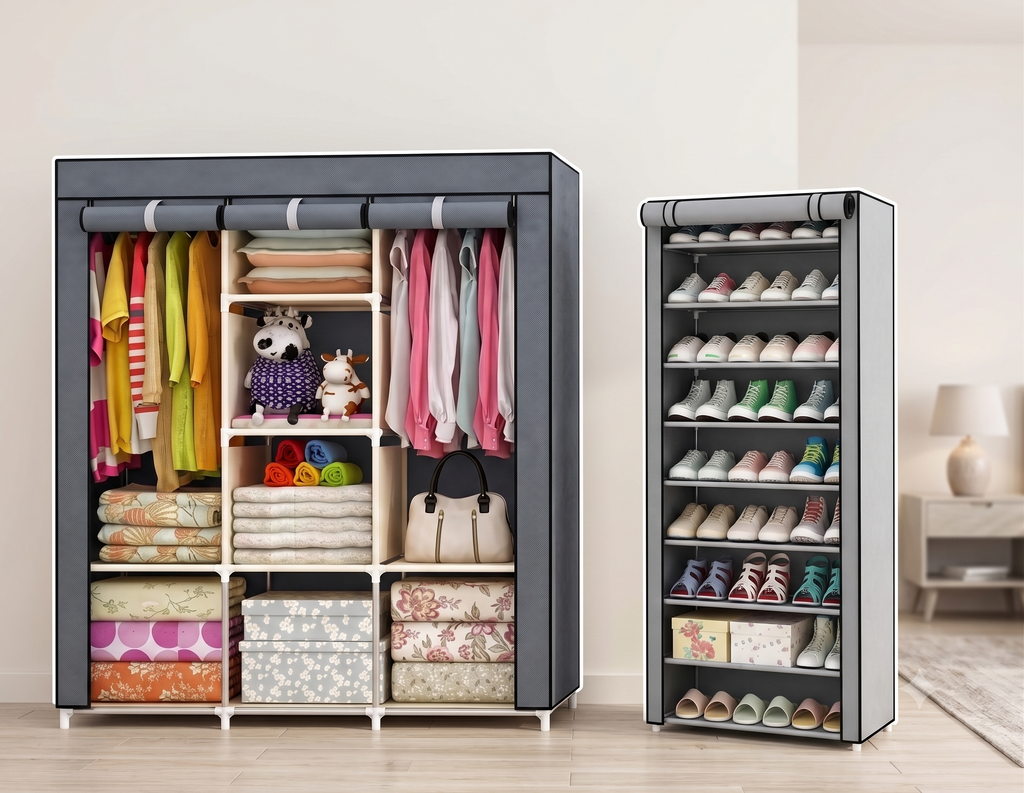 Organizador SpaceMate 2 en 1 / Armario plegable